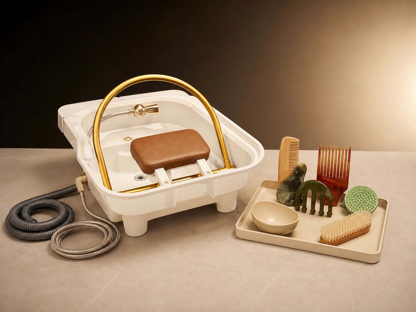 Visual peralatan Japanese Head Spa Homecare